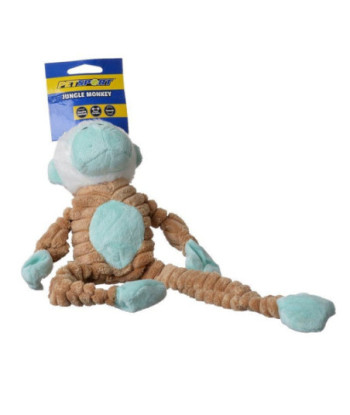 PetSport Tuff Squeak Jungle Monkey Toy - 1 Pack - (14in.  Long)