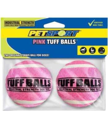 Petsport Tuff Ball Dog Toy Pink - 2 count