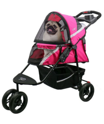 Petique Revolutionary Pet Stroller for Dogs and Cats Supernova Pink - 1 count