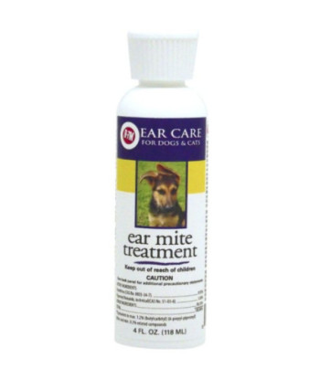 Miracle Care Ear Mite Treatment for Dogs and Cats - 4 oz