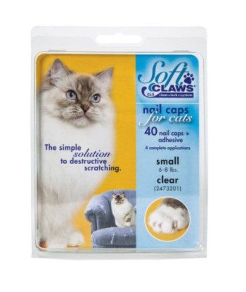 Soft Claws Nail Caps for Cats Clear - Small
