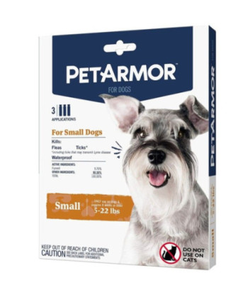 PetArmor Flea and Tick Treatment for Small Dogs (5-22 Pounds) - 3 count