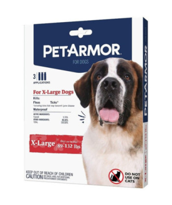 PetArmor Flea and Tick Treatment for X-Large Dogs (89-132 Pounds) - 3 count