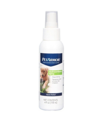 PetArmor Hydrocortisone Spray Quick Relief for Dogs and Cats - 4 oz