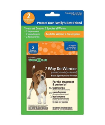 Sentry Worm X Plus - Small Dogs - 2 Count