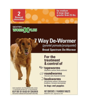 Sentry Worm X Plus - Large Dogs - 2 Count