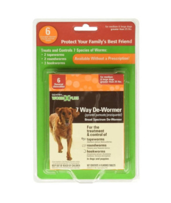 Sentry Worm X Plus - Large Dogs - 6 Count