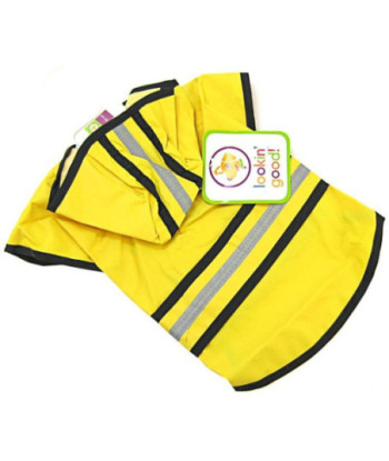 Fashion Pet Rainy Day Dog Slicker - Yellow - Small (10in. -14in.  From Neck to Tail)