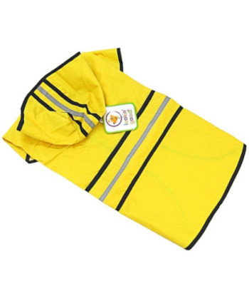 Fashion Pet Rainy Day Dog Slicker - Yellow - Large (19in. -24in.  From Neck to Tail)