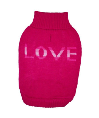 Fashion Pet True Love Dog Sweater Pink - Medium