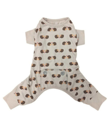 Fashion Pet Hedgehog Dog Pajamas Gray - Small
