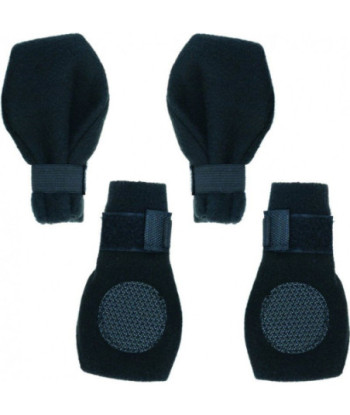 Fashion Pet Arctic Fleece Dog Boots - Black - Large (3.75in.  Paw)