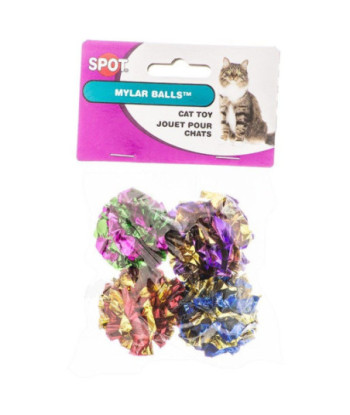 Spot Spotnips Mylar Balls Cat Toys - 4 Pack