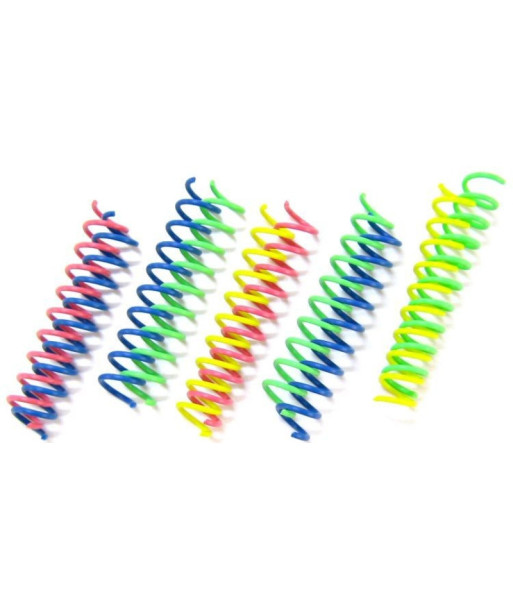 Spot Thin & Colorful Springs Cat Toy - 10 Pack