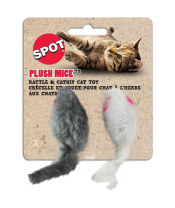 Spot Smooth Fur Mice - 2in. Long (2 Pack)