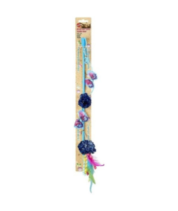 Spot Butterfly and Mylar Teaser Wand Cat Toy - Assorted Colors - 1 count