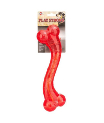 Spot Play Strong Rubber Stick Dog Toy - Red - 12in.  Long