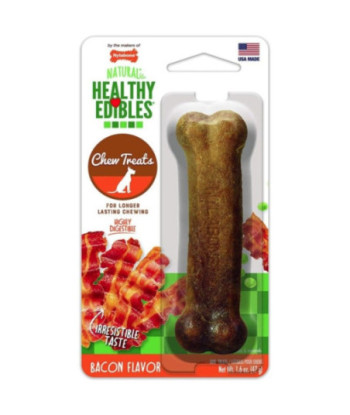 Nylabone Healthy Edibles Wholesome Dog Chews - Bacon Flavor - Regular (1 Pack)