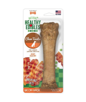 Nylabone Healthy Edibles Wholesome Dog Chews - Bacon Flavor - Souper (1 Pack)