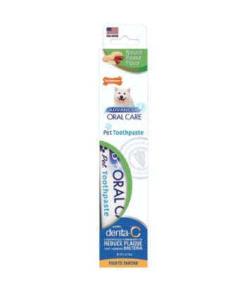 Nylabone Advanced Oral Care Natural Toothpaste - Peanut Flavor - 2.5 oz