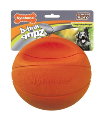 Nylabone Power Play B-Ball Grips Basketball Large 6.5in.  Dog Toy - 1 count