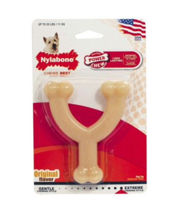 Nylabone Dura Chew Wishbone - Original Flavor - Regular - For Dogs up to 50 lbs