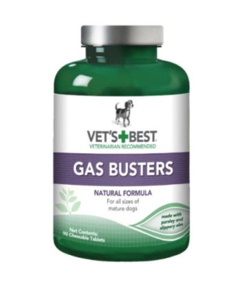 Vets Best Gas Busters for Dogs - 90 Tablets