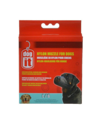 Dog It Nylon Muzzle for Dogs - Large - (7.3in.  Long)