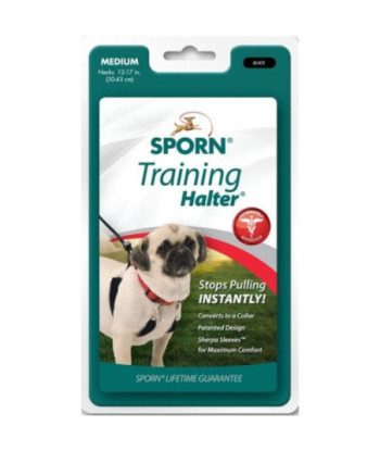 Sporn Original Training Halter for Dogs - Black - Medium