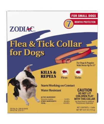 Zodiac Flea & Tick Collar for Small Dogs - 5 Month Supply
