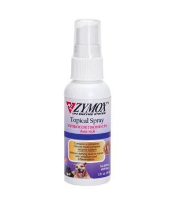 Zymox Topical Spray with Hydrocortisone for Dogs and Cats - 2 oz