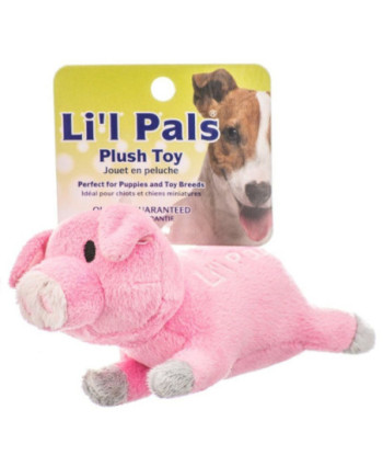 Lil Pals Ultra Soft Plush Dog Toy - Pig - 5.5in.  Long