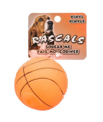 Rascals Vinyl Basketball for Dogs - 2.5in.  Diameter