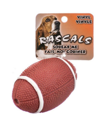 Rascals Vinyl Football Dog Toy - 4in.  Long