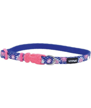 Li'L Pals Reflective Collar - Flowers with Dots - 6-8in. L x 3/8in. W