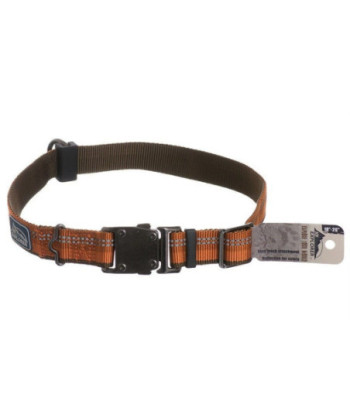K9 Explorer Reflective Adjustable Dog Collar - Campfire Orange - 26in.  Long x 1in.  Wide