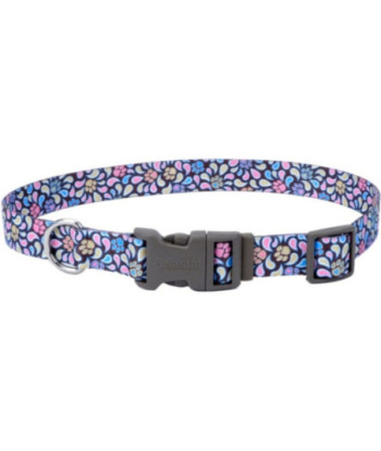 Pet Attire Styles Special Paw Brown Adjustable Dog Collar - 8in. -12in.  Long x 3/8in.  Wide