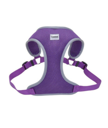 Coastal Pet Comfort Soft Reflective Wrap Adjustable Dog Harness - Purple - Medium - 22-28in.  Girth - (3/4in.  Straps)