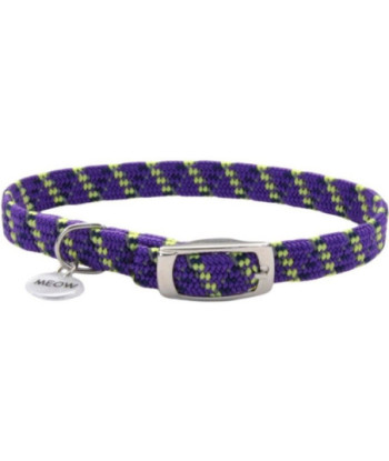 Coastal Pet Elastacat Reflective Safety Collar with Charm Purple - Small (Neck: 8-10in.)