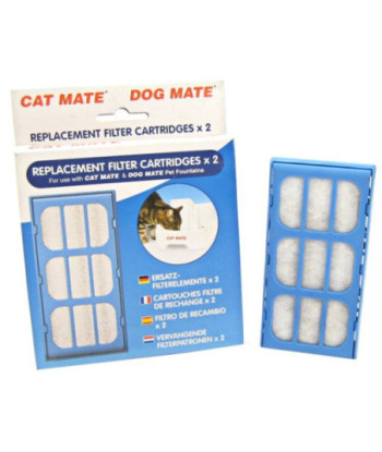 Cat Mate Replacement Filter Cartridge for Pet Fountain - 2 Count