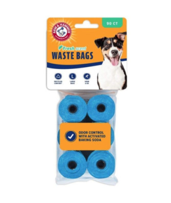 Arm and Hammer Dog Waste Refill Bags Fresh Scent Blue - 90 count