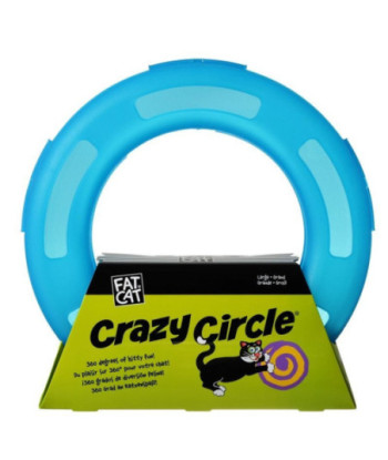 Petmate Crazy Circle Cat Toy - Blue - Small - 9.5in. Diameter