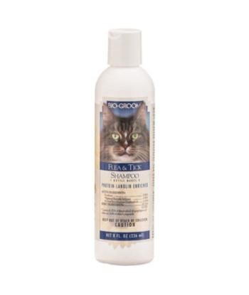 Bio Groom Flea & Tick Shampoo for Cats - 8 oz